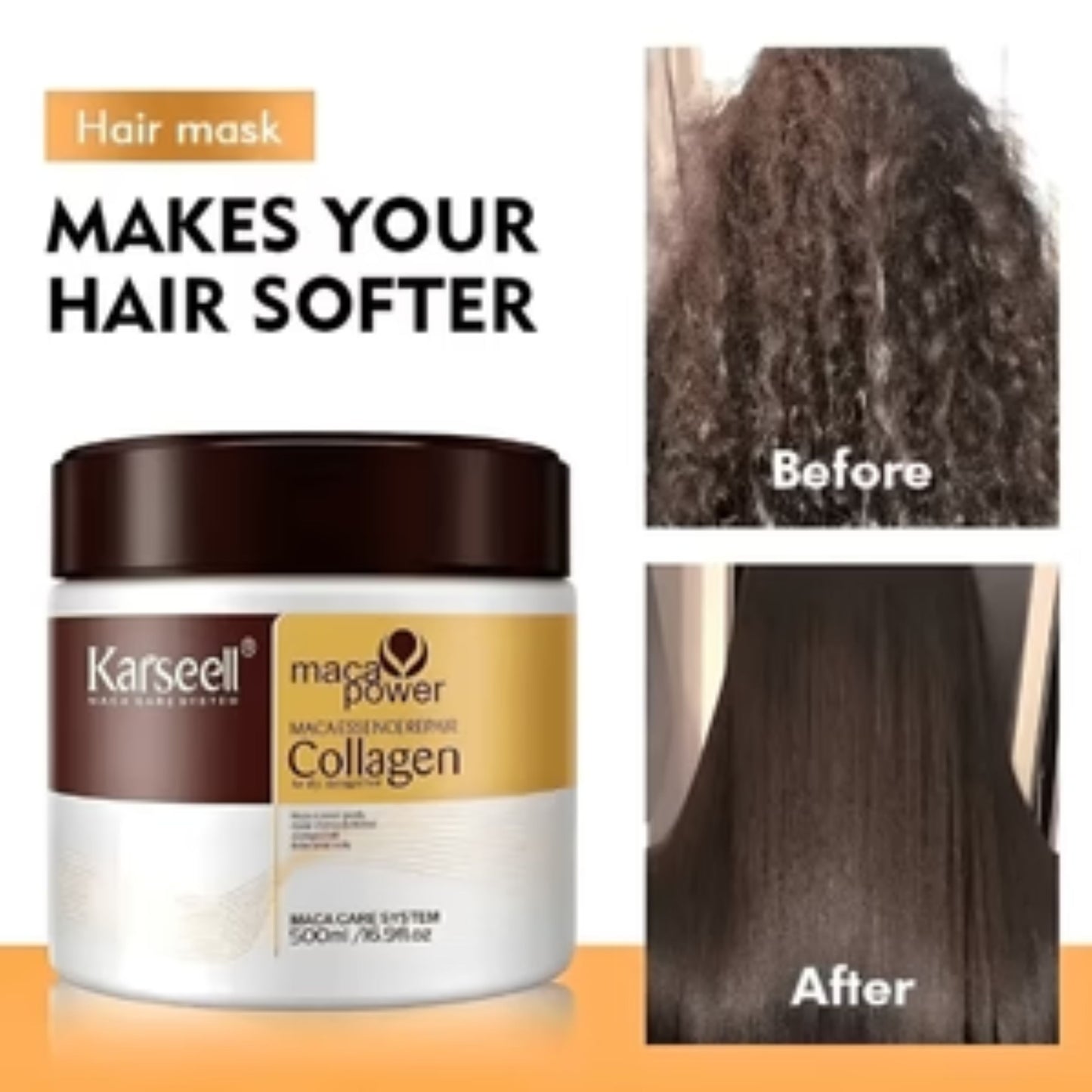 Buy 1 Get 1 Free – Karseell Hair Repair Collagen Mask (500ml x 2)
