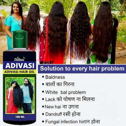 Phillauri Adivasi Hair Oil - Organic Herbal Hair Growth & Anti Hair Fall Oil for Men & Women