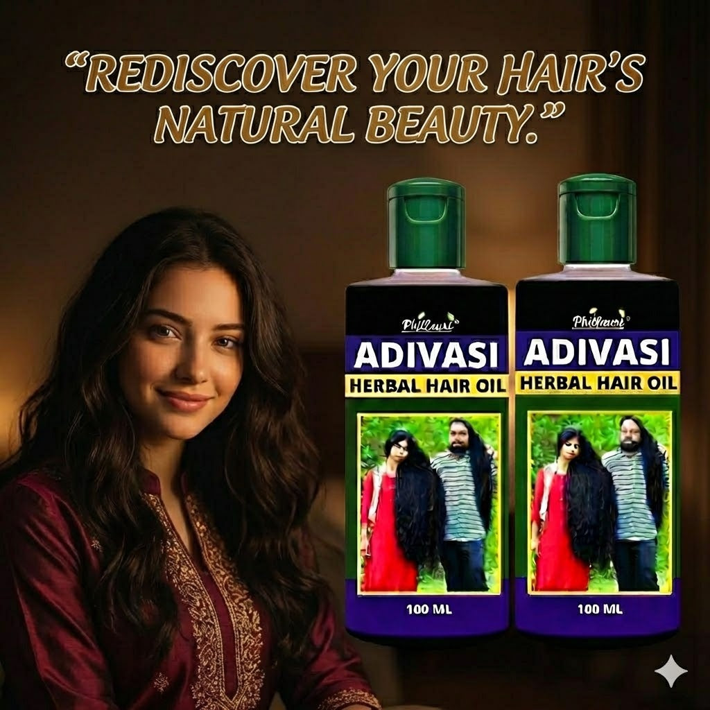 Phillauri Adivasi Hair Oil - Organic Herbal Hair Growth & Anti Hair Fall Oil for Men & Women